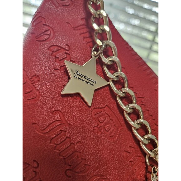 New Juicy Couture Not Your Babe Hobo Cool Red Bag NWT - Picture 3 of 13